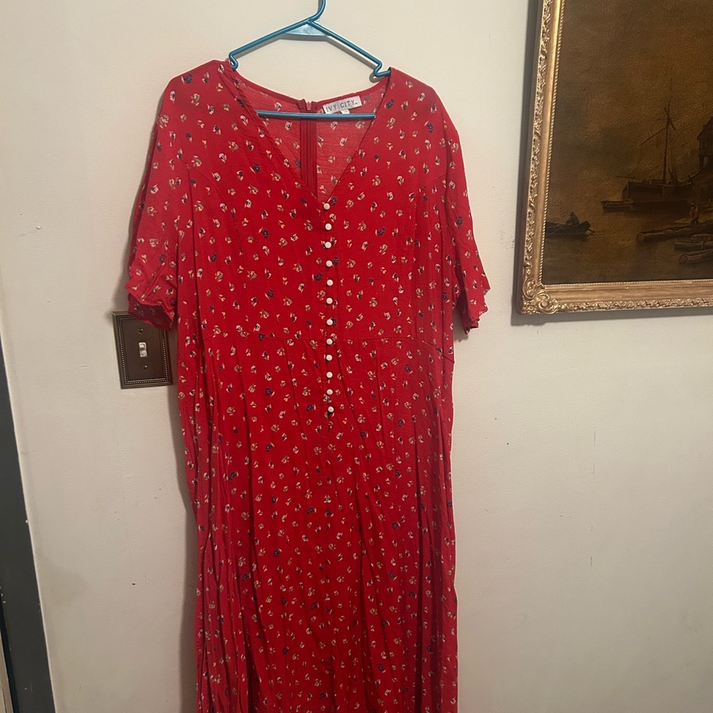 Red Floral IVY CITY CO dress